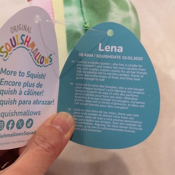 Squishmallow 5 inches Lena, pink guava fruit - Picture 6 of 6